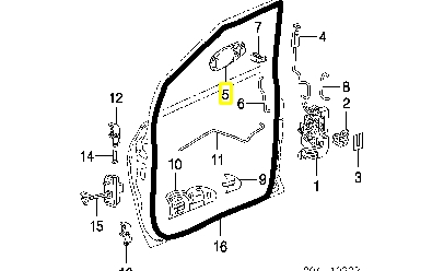  Manecilla de puerta, equipamiento habitáculo, derecha delantera/trasera para Dodge Caravan NS