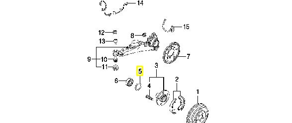 EC0126139A Mazda cojinete de rueda trasero