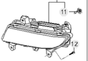  Faro antiniebla derecho para SsangYong Kyron 2 