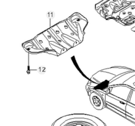  Protección motor /empotramiento para SsangYong Kyron 2 