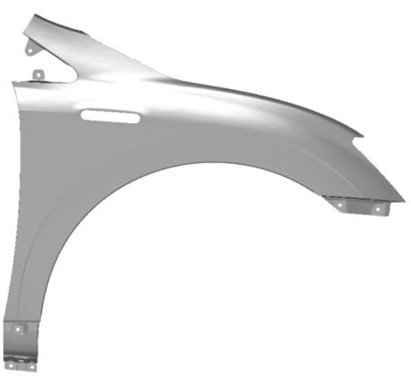  Guardabarros delantero derecho para SsangYong Actyon CJ