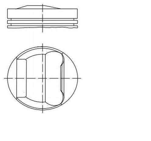 0830400 Mahle Original pistón completo para 1 cilindro, std