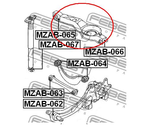 1335249 Ford palanca trasera inferior izquierda/derecha