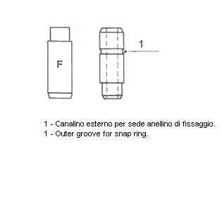 01-2585 Metelli guía de válvula de admisión