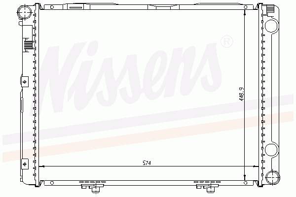 62732A Nissens radiador refrigeración del motor