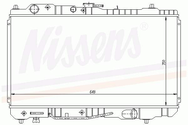 62484 Nissens radiador refrigeración del motor