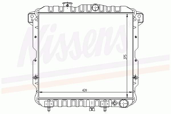 62814 Nissens radiador refrigeración del motor