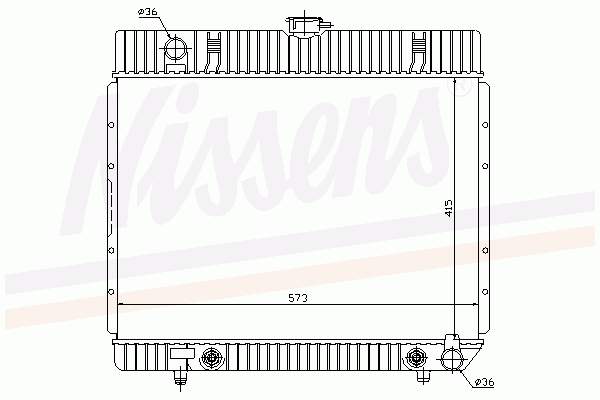 62680 Nissens radiador refrigeración del motor