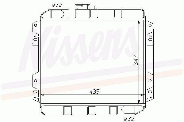  Radiador refrigeración del motor para Ford Granada GU