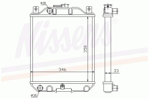 64183 Nissens radiador refrigeración del motor