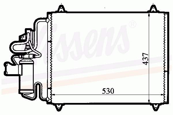 94249 Nissens condensador aire acondicionado