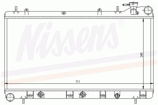 64186 Nissens radiador refrigeración del motor