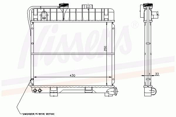 17111719380 BMW radiador refrigeración del motor