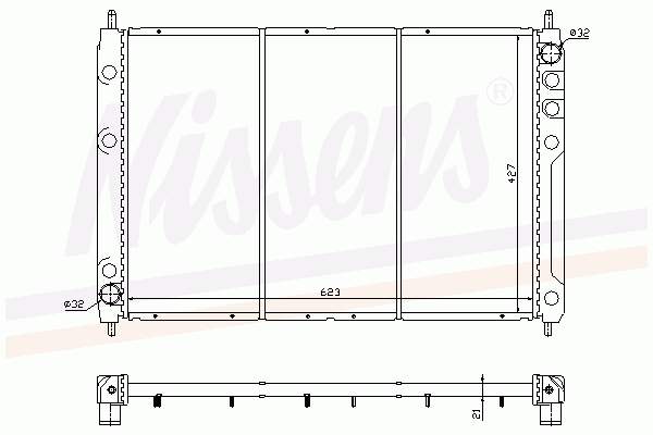  Radiador refrigeración del motor para Rover 800 XS