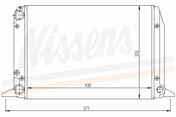 60490 Nissens radiador refrigeración del motor