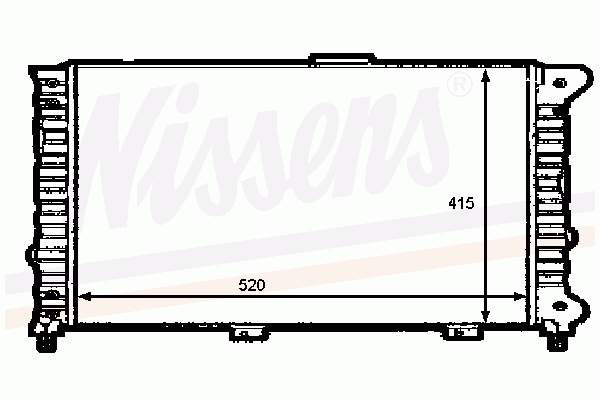 60049 Nissens radiador refrigeración del motor