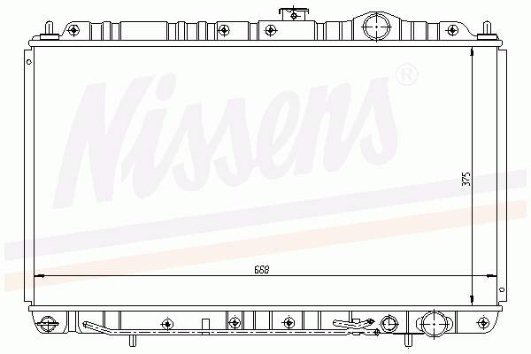 62844 Nissens radiador refrigeración del motor