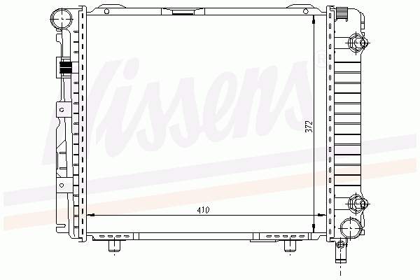 62556 Nissens radiador refrigeración del motor