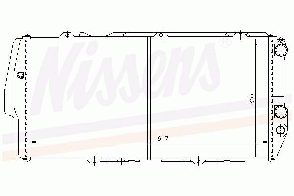 60478 Nissens radiador refrigeración del motor