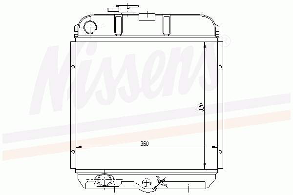  Radiador refrigeración del motor para Peugeot 305 2 