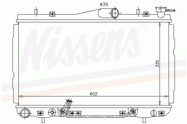 67010 Nissens radiador refrigeración del motor