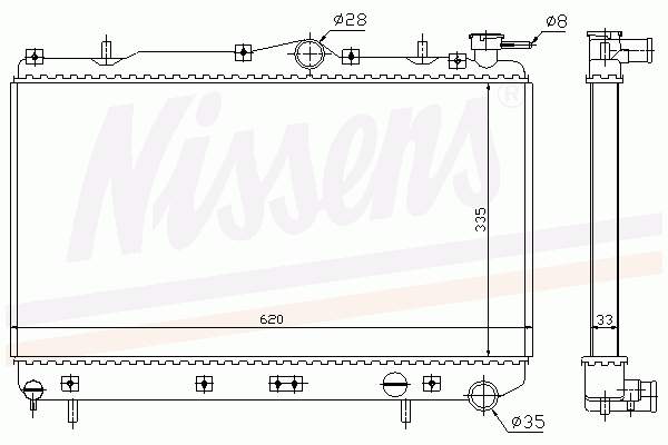 62294 Nissens radiador refrigeración del motor