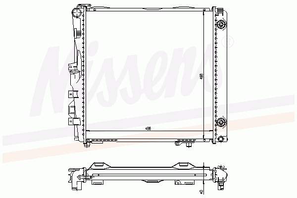 62682A Nissens radiador refrigeración del motor