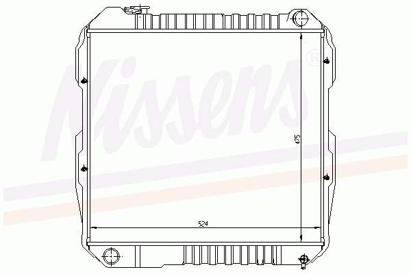 64847 Nissens radiador refrigeración del motor