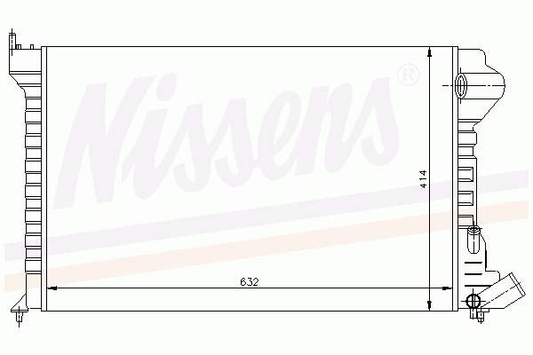 61385 Nissens radiador refrigeración del motor