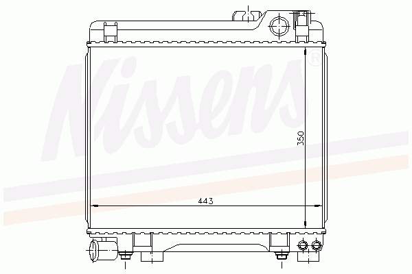 60664 Nissens radiador refrigeración del motor