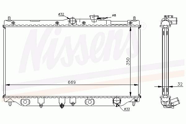 62282A Nissens radiador refrigeración del motor