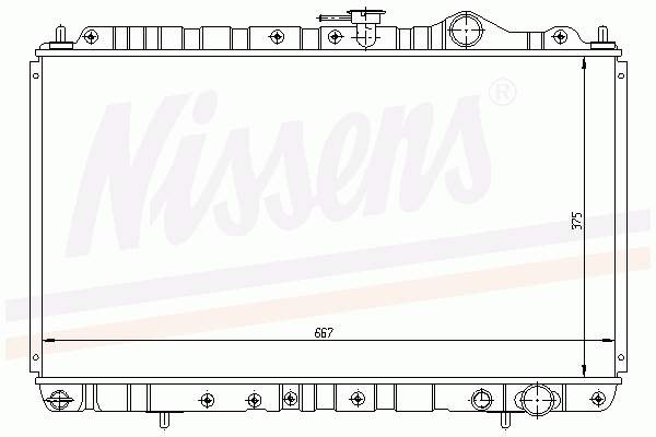 62846 Nissens radiador refrigeración del motor