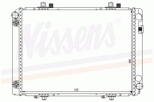 62602 Nissens radiador refrigeración del motor