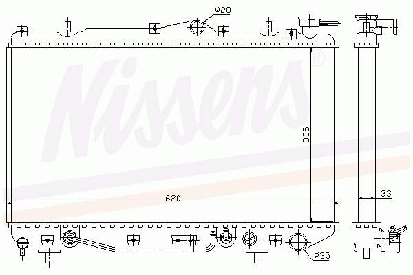 2531024701 Hyundai/Kia radiador refrigeración del motor