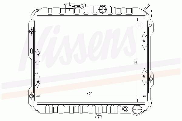 62821 Nissens radiador refrigeración del motor