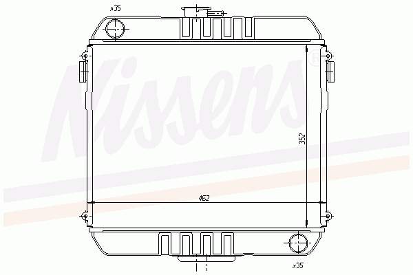  Radiador refrigeración del motor para Opel Ascona 81, 86, 87, 88