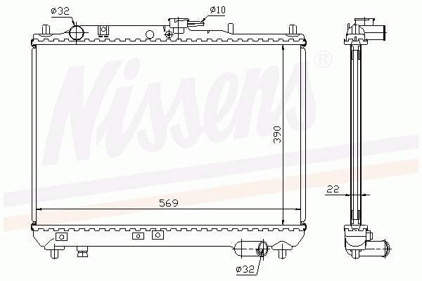 62409A Nissens radiador refrigeración del motor