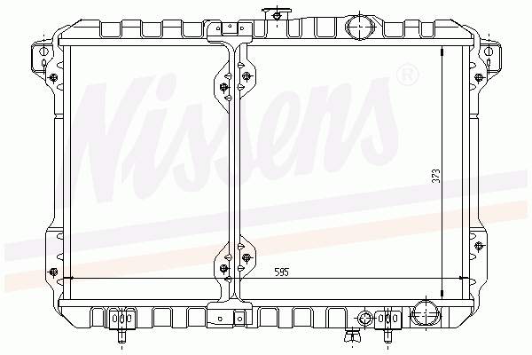 62812 Nissens radiador refrigeración del motor