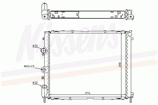 63855A Nissens radiador refrigeración del motor