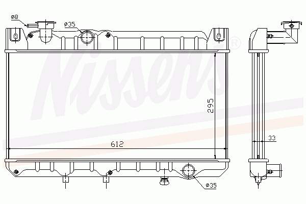 E30315200 Mazda radiador refrigeración del motor