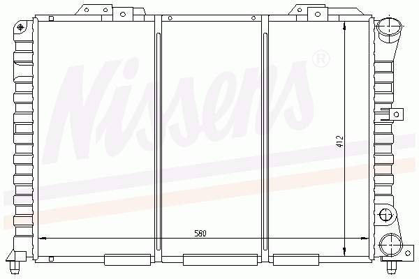 60028 Nissens radiador refrigeración del motor