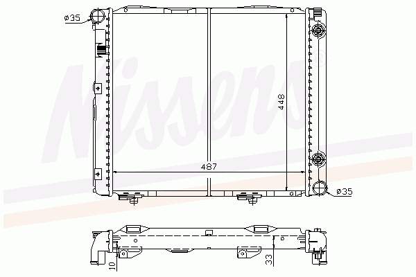 2015005303 Mercedes radiador refrigeración del motor