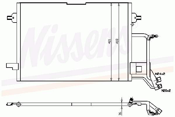 94212 Nissens condensador aire acondicionado