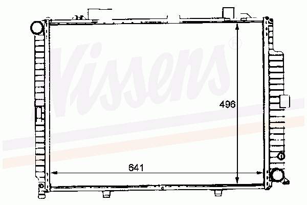 Radiador refrigeración del motor 62614 Nissens