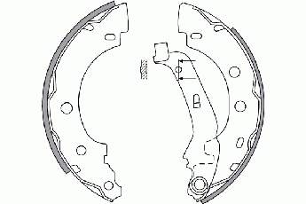 2739635 NK zapatas de frenos de tambor traseras
