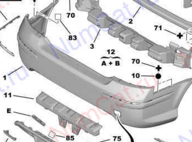 574896-5 Polcar parachoques trasero