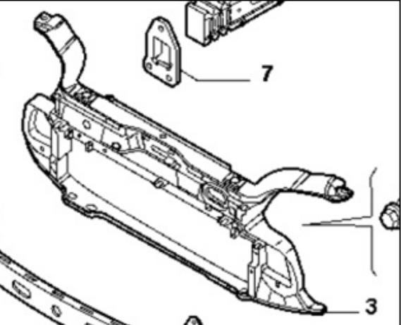 0051700202 Fiat/Alfa/Lancia soporte de radiador completo