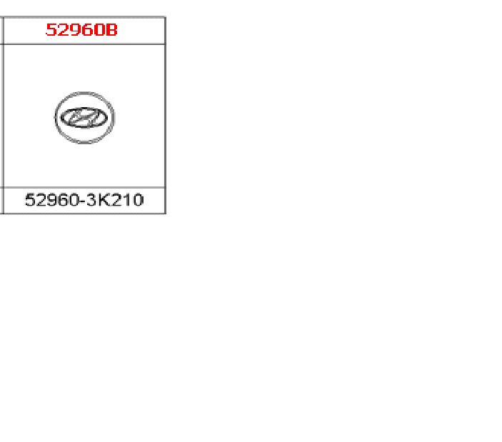 Tapacubos de ruedas 529603K210 Hyundai/Kia