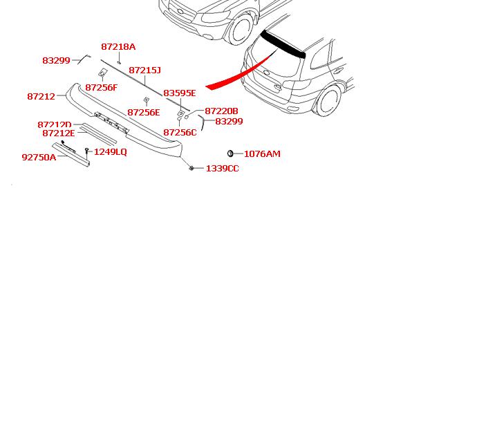  Lampara De Luz De Freno Adicional para Hyundai Santa Fe 2 