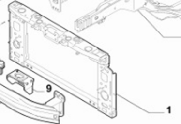  Soporte de radiador completo para Alfa Romeo Giulietta 940